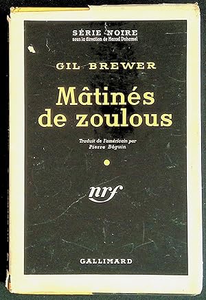 Imagen del vendedor de Mtins de zoulous a la venta por LibrairieLaLettre2