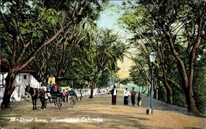 Immagine del venditore per Ansichtskarte / Postkarte Slave Island Colombo Ceylon Sri Lanka, Street Scene, Kutsche venduto da akpool GmbH