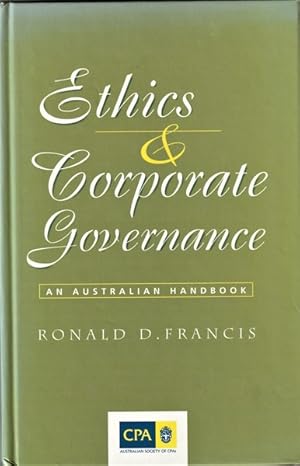 Seller image for Ethics and Corporate Governance: An Australian Handbook for sale by Goulds Book Arcade, Sydney