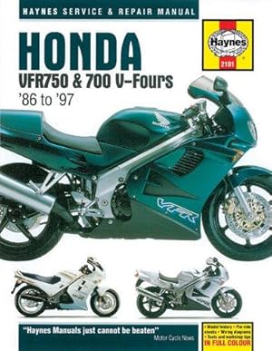 Seller image for Honda VFR750 and 700 V-Fours 1986 to 1997 Haynes Service and Repair Manual 2101 (Haynes Manuals) for sale by WeBuyBooks