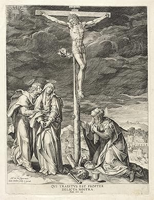 Bild des Verkufers fr Sadeler, Johann d.. Kreuzigung Christi zum Verkauf von GALERIE HIMMEL