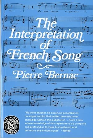 Bild des Verkufers fr The Interpretation of French Song the Interpretation of French Song zum Verkauf von moluna