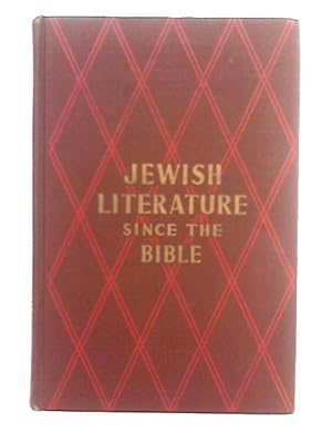 Image du vendeur pour Jewish Literature Since the Bible, Book One mis en vente par World of Rare Books