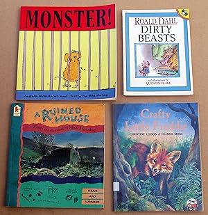 Bild des Verkufers fr Monster!, Dirty Beasts, A Ruined House and Crafty Little Freddie - 4 Books zum Verkauf von Loudoun Books Ltd