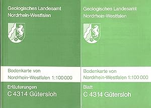 Seller image for Bodenkarte von NRW 1 : 100.000 Blatt C 4314 Gtersloh. Erluterungen + Landkarte for sale by Paderbuch e.Kfm. Inh. Ralf R. Eichmann