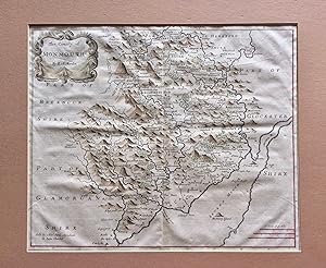 ORIGINAL 17th CENTURY MAP OF MONMOUTHSHIRE