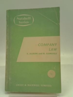 Imagen del vendedor de Company Law In A Nutshell a la venta por World of Rare Books