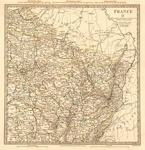 Bild des Verkufers fr FRANCE, II., North-East, from Paris to the Rhine zum Verkauf von Antiqua Print Gallery