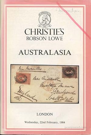 Seller image for (22 Feb) Australasia, incl. Dr W.R.D. Wiggins New South Wales and J.R.W. Purves collections plus Papua with strong covers and cancellations. for sale by Pennymead Books PBFA