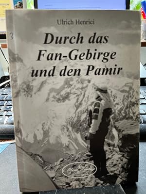 Imagen del vendedor de Durch das Fan-Gebirge und den Pamir. a la venta por Altstadt-Antiquariat Nowicki-Hecht UG