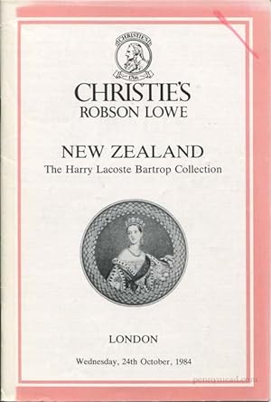 Seller image for (24 Oct) New Zealand. The Henry Lacoste Bartrop Collection. for sale by Pennymead Books PBFA