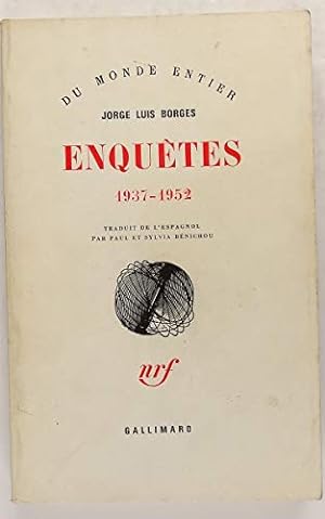 Image du vendeur pour Enqutes : 1937-1952 (Du monde entier) mis en vente par Ammareal