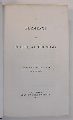 THE ELEMENTS OF POLITICAL ECONOMY