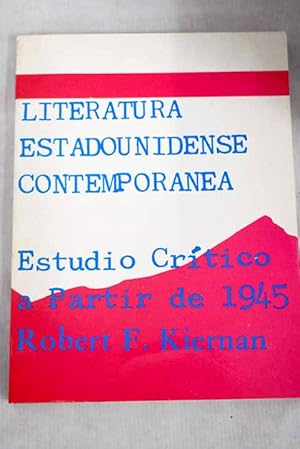 Seller image for Literatura estadounidense contempornea for sale by Alcan Libros