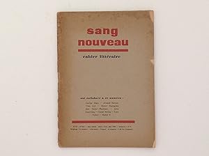 Imagen del vendedor de Sang Nouveau - Cahier Litteraire Mars Avril Mai 1930 - Numeros 1 et 2 Du 4eme Annee a la venta por EGIDIUS ANTIQUARISCHE BOEKHANDEL