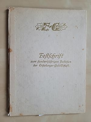 - Festschrift zum hundertjährigen Bestehen der Erholungs-Gesellschaft in Chemnitz am 31.Oktober 1930