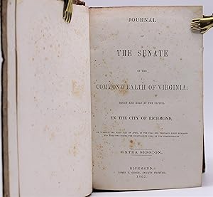 JOURNAL OF THE SENATE OF THE COMMONWEALTH OF VIRGINIA: Begun and Held at the Capitol in the City ...