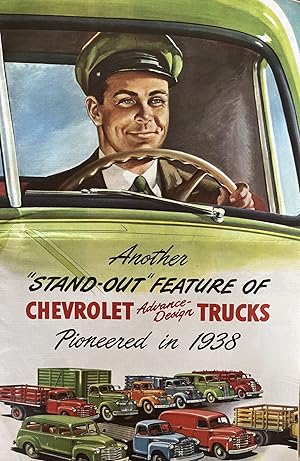 1938 Four Color Chevrolet Truck Promotional Advertisement