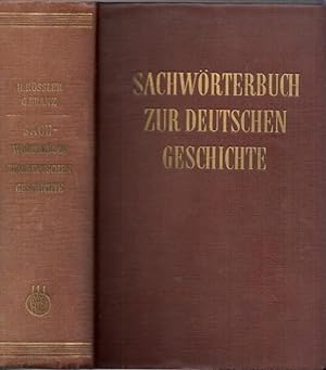 Seller image for Sachwrterbuch zur Deutschen Geschichte. for sale by Antiquariat Carl Wegner