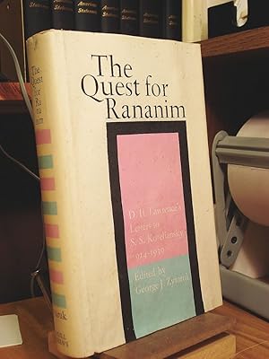 Seller image for The Quest for Rananim: D. H. Lawrence's Letters to S. S. Koteliansky, 1914 to 1930 for sale by Henniker Book Farm and Gifts