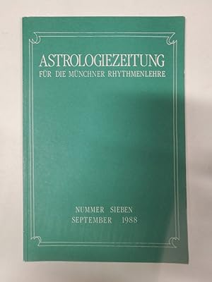 Astrologiezeitung für die Münchner Rhythmenlehre. Nummer Sieben. September 1988.