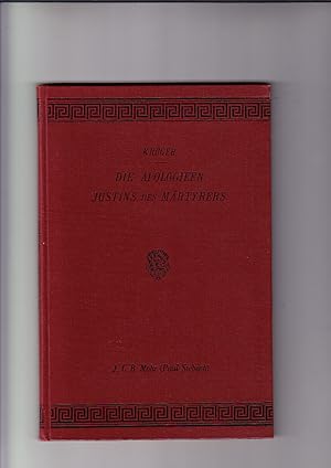 Immagine del venditore per Die Apologieen Justins des Mrtyrers. Sammlung ausgewhlter kirchen- u. dogmengeschicht. Quellenschriften. Erstes Heft. venduto da Elops e.V. Offene Hnde