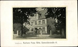 Bild des Verkufers fr Ansichtskarte / Postkarte Bad Lippspringe in Westfalen, Kurheim Franz Wille, Detmolderstrae 17 zum Verkauf von akpool GmbH