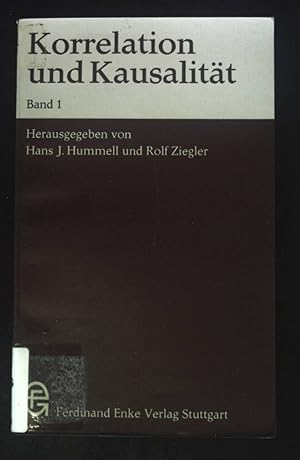 Imagen del vendedor de Korrelation und Kausalitt; Bd. 1. a la venta por books4less (Versandantiquariat Petra Gros GmbH & Co. KG)