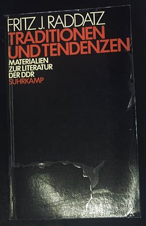 Bild des Verkufers fr Traditionen und Tendenzen : Materialien zur Literatur der DDR. zum Verkauf von books4less (Versandantiquariat Petra Gros GmbH & Co. KG)