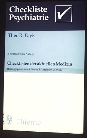 Immagine del venditore per Checkliste Psychiatrie. Checklisten der aktuellen Medizin venduto da books4less (Versandantiquariat Petra Gros GmbH & Co. KG)