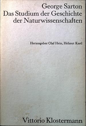 Image du vendeur pour Das Studium der Geschichte der Naturwissenschaften. mis en vente par books4less (Versandantiquariat Petra Gros GmbH & Co. KG)