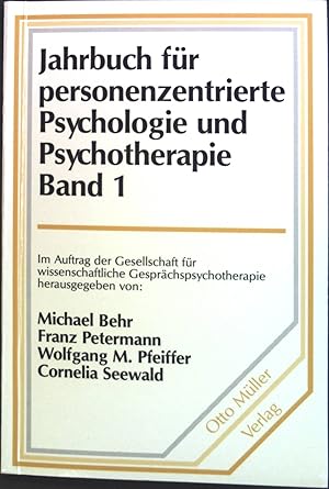Image du vendeur pour Jahrbuch fr personenzentrierte Psychologie und Psychotherapie. Bd. 1 mis en vente par books4less (Versandantiquariat Petra Gros GmbH & Co. KG)