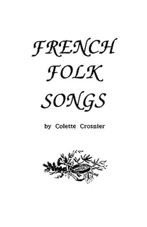 Bild des Verkufers fr French Folk Songs zum Verkauf von GreatBookPrices
