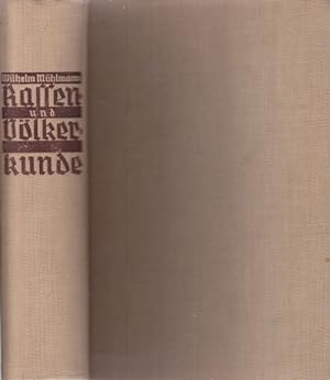Bild des Verkufers fr Rassen- und Vlkerkunde. Lebensprobleme der Rassen, Gesellschaften und Vlker. zum Verkauf von Altstadt Antiquariat Goslar
