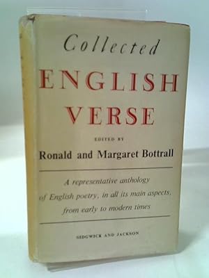 Seller image for Collected English Verse. for sale by World of Rare Books