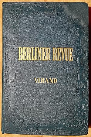 Bild des Verkufers fr Berliner Revue. Social-Politische Wochenschrift zum Verkauf von Klaus Kreitling