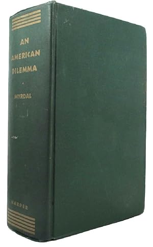 Seller image for AN AMERICAN DILEMMA for sale by Kay Craddock - Antiquarian Bookseller