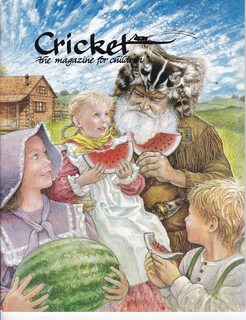 CRICKET Magazine July 1991 Volume 18 No. 11: Cover- Summer Sundries by Richard Jesse Watson