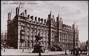 Liverpool Postcard North Western Hotel Vintage 1912