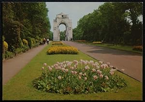 Leicester Postcard War Memorial And Victoria Park