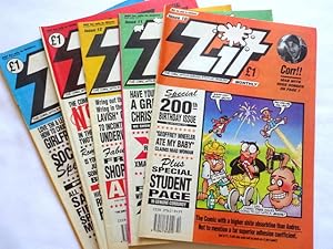 Zit, monthly adult comic, issues 10 to 14, "Not for Sale to Children".