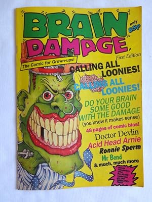 BRAIN DAMAGE, No 1. (1st edition of monthly adult comic).