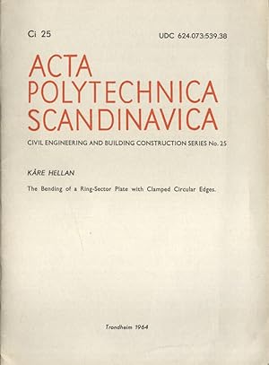 Image du vendeur pour Acta polytechnica scandinavica n. 25 Civil engineering and building construction mis en vente par Biblioteca di Babele