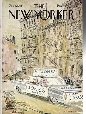 Image du vendeur pour The New Yorker (Magazine) October 5, 1968 mis en vente par Dorley House Books, Inc.