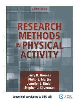 Bild des Verkufers fr Research Methods in Physical Activity zum Verkauf von GreatBookPrices