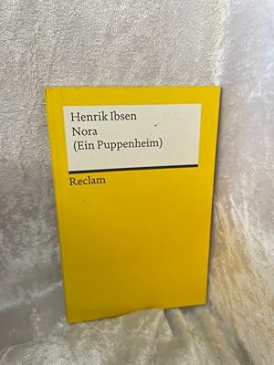 Image du vendeur pour Nora. (Ein Puppenheim) Schauspiel in drei Akten mis en vente par Antiquariat Jochen Mohr -Books and Mohr-