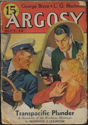 Imagen del vendedor de ARGOSY Weekly: September, Sept. 12, 1936 ("Bengal Fire") a la venta por Books from the Crypt