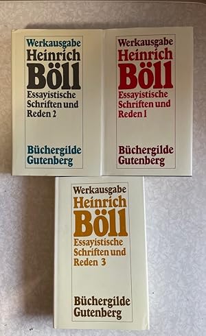 Essayistische Schriften und Reden. 1952-1978. 3 Bände. Hrsg. v. B. Balzer.