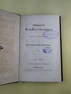Seller image for Pdagogische Randzeichnungen in darstellender und philosophischer Form. Erster Band. for sale by Antiquariat REDIVIVUS
