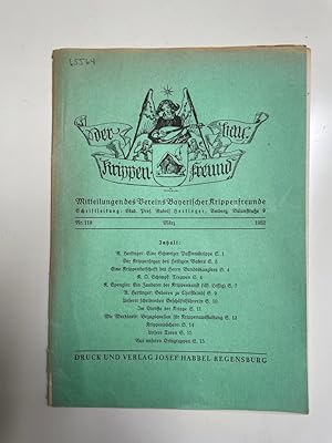 Seller image for Der Bayerische Krippenfreund. Mitteilungen des Vereins Bayerischer Krippenfreunde Nr. 138 Dezember 1956 bis Nr. 174 Dezember 1965 196 for sale by Antiquariat REDIVIVUS